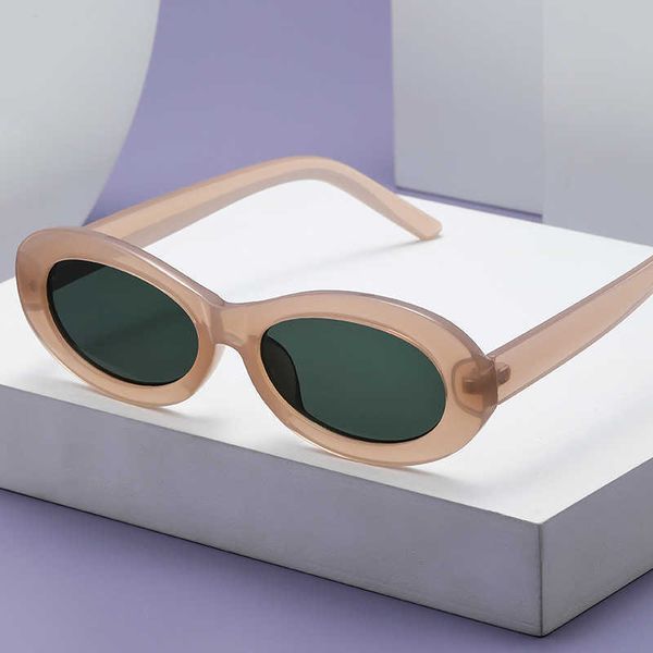 2061 oval sunglasses ins net red same style hip-hop small frame sunglasses for women, White;black 
2061 oval sunglasses ins net red same style hip-hop small frame sunglasses for women, White;black