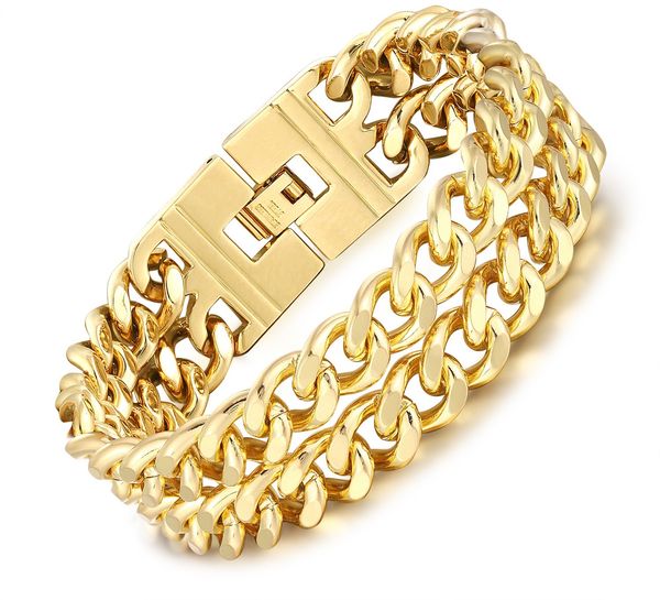 stainless steel chain bracelet bangle men hip hop party rock wristband jewelry punk hand accessories, Black
stainless steel chain bracelet bangle men hip hop party rock wristband jewelry punk hand accessories, Black