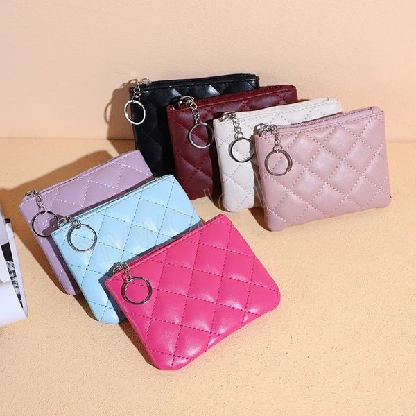 women pu leather zipper coin purses wallet key chain fashion small purse money bag lady solid color short change pouch, Red;black
women pu leather zipper coin purses wallet key chain fashion small purse money bag lady solid color short change pouch, Red;black