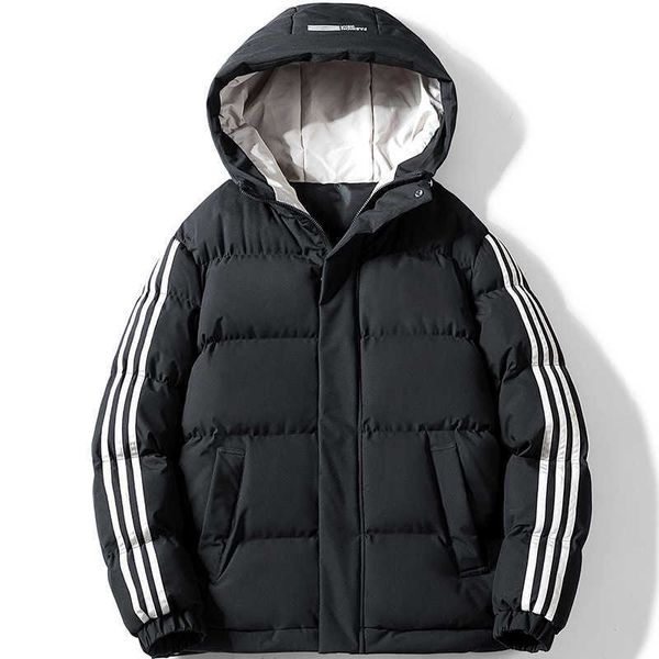 men's padded clothes 2022 winter new large loose thickened fashion sports down cotton casual coat, Black
men's padded clothes 2022 winter new large loose thickened fashion sports down cotton casual coat, Black