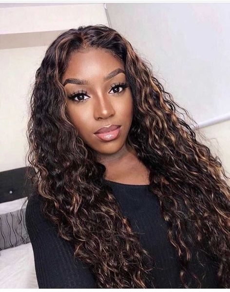 hair lace wigs women's long small curly mixed color chemical fiber headgear wig, Black
hair lace wigs women's long small curly mixed color chemical fiber headgear wig, Black