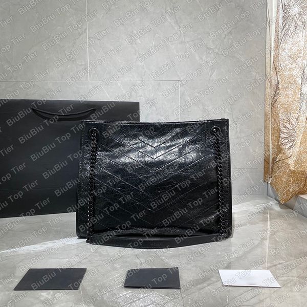 10a tier quality luxuries designers large niki shopping bag 33cm womens real leather quilted tote wrinkle purse black shoulder chain bag car
10a tier quality luxuries designers large niki shopping bag 33cm womens real leather quilted tote wrinkle purse black shoulder chain bag car