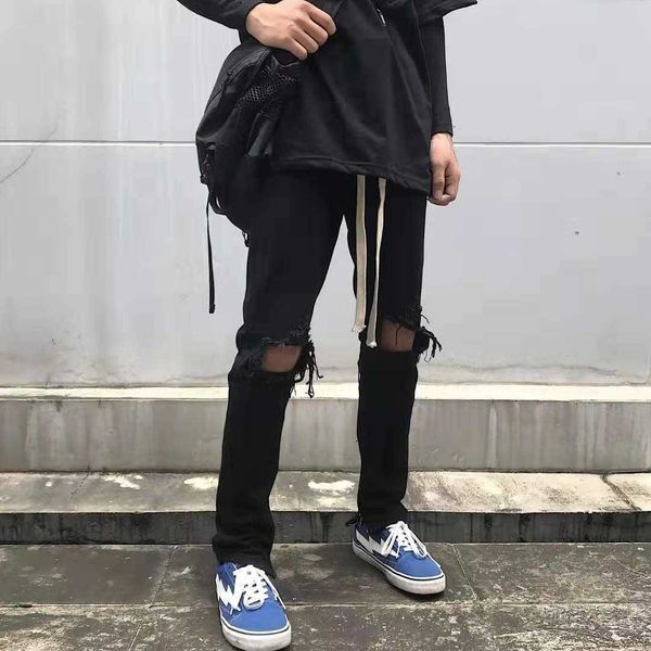 pants men's fog jeans fashion elastic high street broken slim fit ins justi biber ripped hip hop designer luxury y2k, Blue
pants men's fog jeans fashion elastic high street broken slim fit ins justi biber ripped hip hop designer luxury y2k, Blue