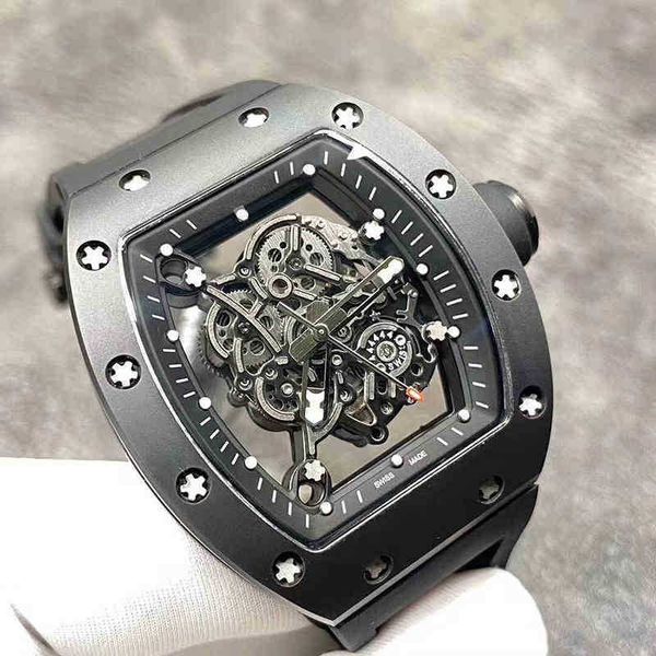 luxury mens mechanical watch wine barrel leisure business richa milles rm055 automatic black ceramic tape men's swiss movement wristwat, Slivery;brown
luxury mens mechanical watch wine barrel leisure business richa milles rm055 automatic black ceramic tape men's swiss movement wristwat, Slivery;brown