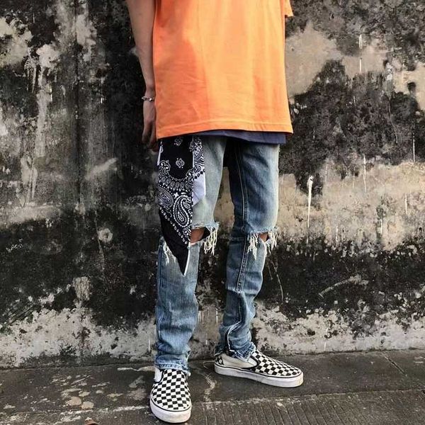 fashion men's fog pants jeans style high street pierced trousers slim fitting men ins trendy justi biber ripped hip hop fit, Blue
fashion men's fog pants jeans style high street pierced trousers slim fitting men ins trendy justi biber ripped hip hop fit, Blue