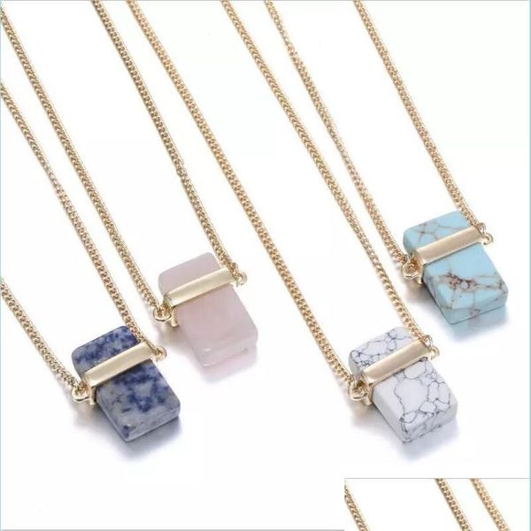 pendant necklaces fashion rec natural stone gold plated blue pink quartz turquoise necklace long sweater necklaces for women jewelry dhwjw, Silver
pendant necklaces fashion rec natural stone gold plated blue pink quartz turquoise necklace long sweater necklaces for women jewelry dhwjw, Silver