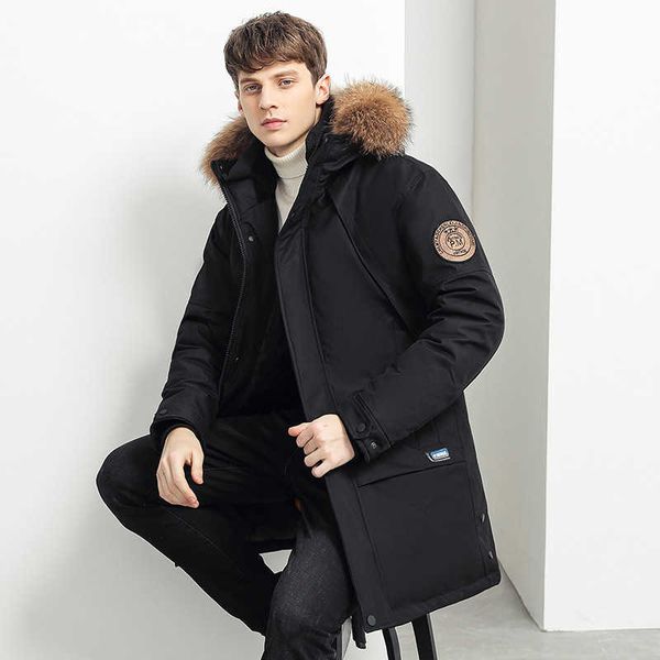 autumn and winter new men's medium long tooling large pocket hooded casual formal down jacket, Black
autumn and winter new men's medium long tooling large pocket hooded casual formal down jacket, Black