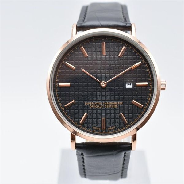 ultra-thin dial two needle quartz battery leather belt 40mm auto date mens watches on men designer watch whole men wristw249g, Slivery;brown
ultra-thin dial two needle quartz battery leather belt 40mm auto date mens watches on men designer watch whole men wristw249g, Slivery;brown