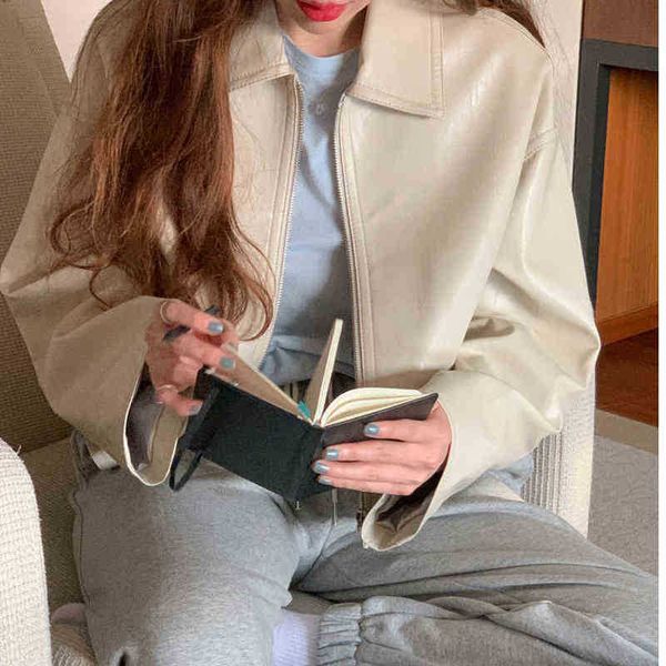 korean leather jacket women fashion y2k chic moto biker zipper jacket streetwear cropped loose jackets for women 2021 autumn new j220727, Black
korean leather jacket women fashion y2k chic moto biker zipper jacket streetwear cropped loose jackets for women 2021 autumn new j220727, Black