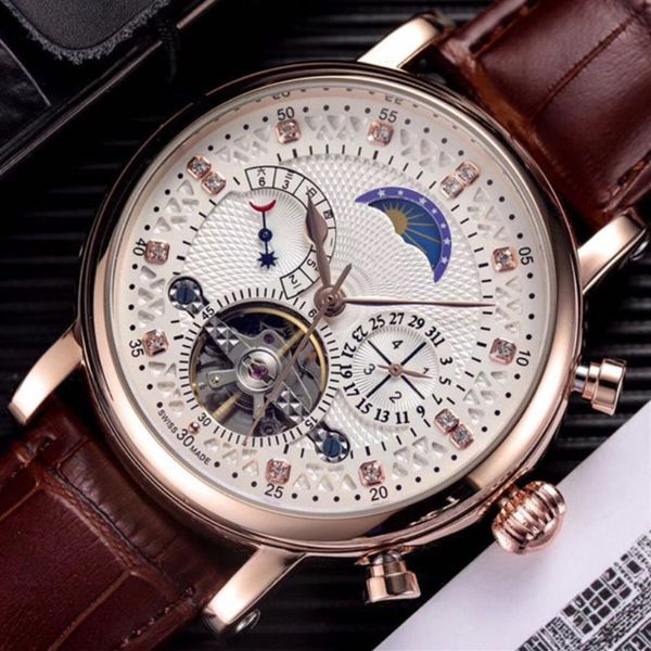 fashion leather watch men wristwatch mens mechanical automatic movement steel watch watches relogio masculino clock wristwatches2843, Slivery;brown
fashion leather watch men wristwatch mens mechanical automatic movement steel watch watches relogio masculino clock wristwatches2843, Slivery;brown
