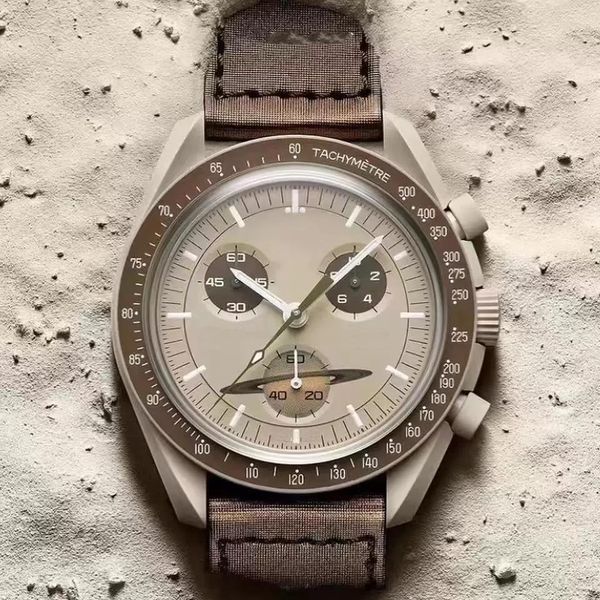Moon Mens Watches Full Function Quarz Chronograph Watch Mission to Mercury 42mm Nylon Limited Edition Master Wristwatches 2023 New accessories Luxury top watches
Moon Mens Watches Full Function Quarz Chronograph Watch Mission to Mercury 42mm Nylon Limited Edition Master Wristwatches 2023 New accessories Luxury top watches