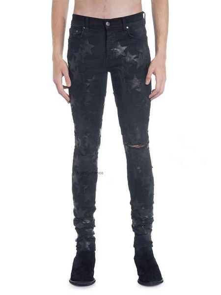 with 2023 pasted amirs designer covered men jeans with s new stars high street is skin five pointed stars patched with skin broken holes was, Blue
with 2023 pasted amirs designer covered men jeans with s new stars high street is skin five pointed stars patched with skin broken holes was, Blue