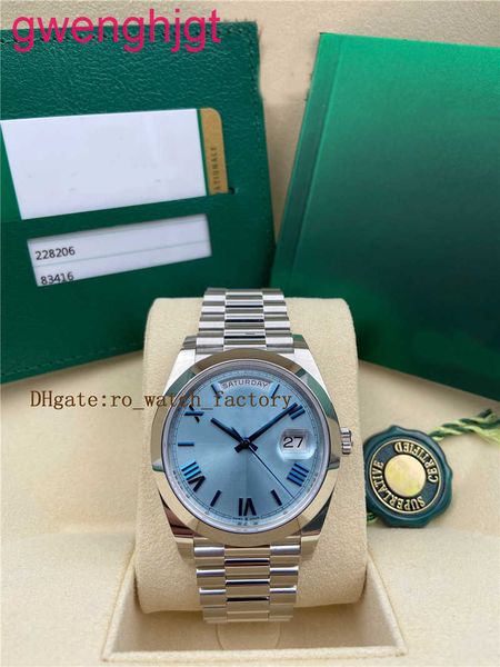 mens watch b factory 228206 platinum 40mm day date ice blue arabic rare dial automatic fashion men's watch folding mechanical watches, Slivery;brown
mens watch b factory 228206 platinum 40mm day date ice blue arabic rare dial automatic fashion men's watch folding mechanical watches, Slivery;brown