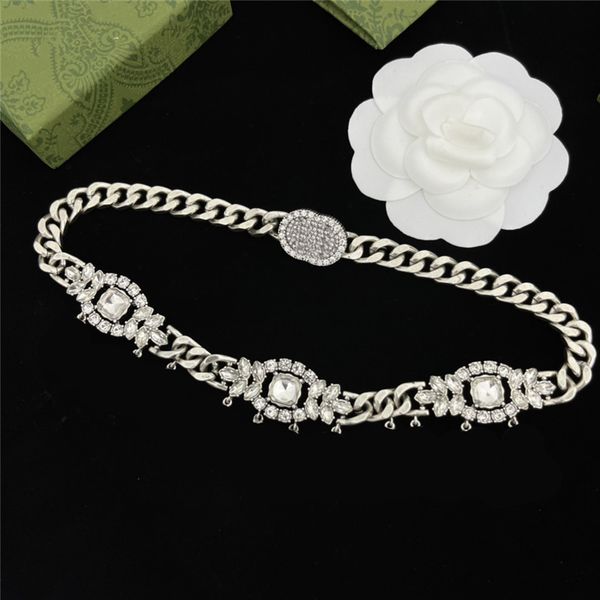luxury letters pendant necklaces thick chain silver pendants diamond pendants designer necklace jewelry with box
luxury letters pendant necklaces thick chain silver pendants diamond pendants designer necklace jewelry with box