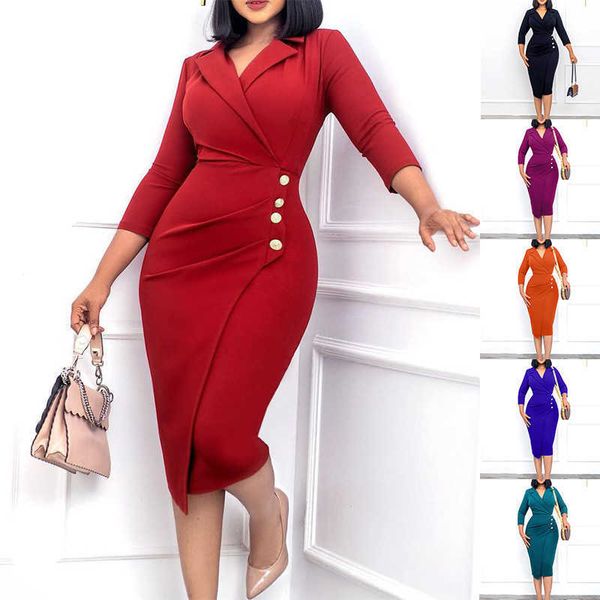 clothing 2022 new women's wear slim professional suit collar button dress, Black;gray
clothing 2022 new women's wear slim professional suit collar button dress, Black;gray