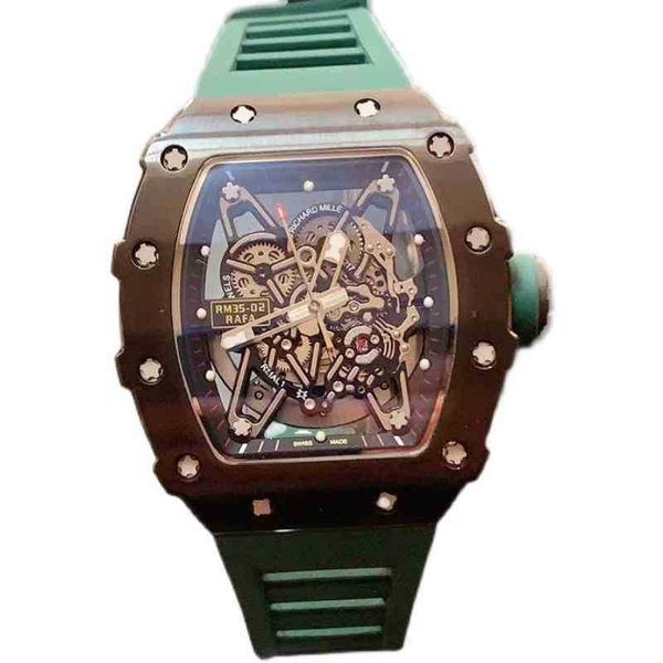 luxury mens mechanical watch richa milles business leisure rm35-02 automatic black steel case tape zah8 swiss movement wristwatch, Slivery;brown
luxury mens mechanical watch richa milles business leisure rm35-02 automatic black steel case tape zah8 swiss movement wristwatch, Slivery;brown