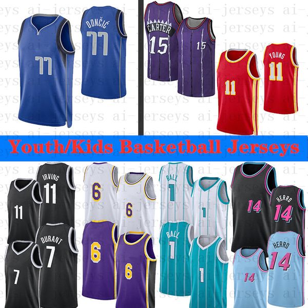 youth kids basketball jerseys 1 ball 15 carter 77 doncic 7 durant 11 young 11 irving 14 herro 6 lbj stitched size s m l, Black;red
youth kids basketball jerseys 1 ball 15 carter 77 doncic 7 durant 11 young 11 irving 14 herro 6 lbj stitched size s m l, Black;red
