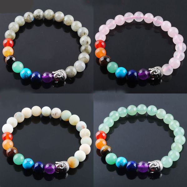 7 Chakra Natural Stones Buddha Strand Bracelet Healing Balance Meditation Rainbow Reiki 8mm Round Beads Men Jewelry BK325
7 Chakra Natural Stones Buddha Strand Bracelet Healing Balance Meditation Rainbow Reiki 8mm Round Beads Men Jewelry BK325