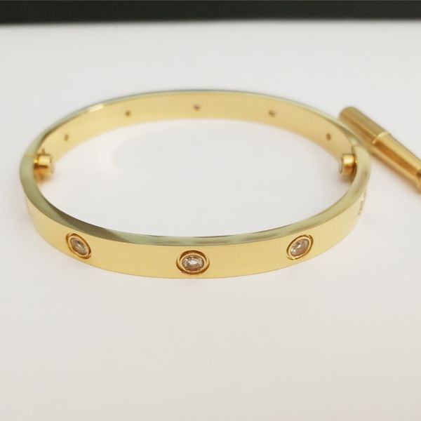 2022 new titanium steel love bracelet bangles women men 4cz screwdriver bracelets gold silver rose bracelet jewelry with velvet bag not fade, Black
2022 new titanium steel love bracelet bangles women men 4cz screwdriver bracelets gold silver rose bracelet jewelry with velvet bag not fade, Black