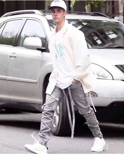pants men's fog jeans fashion strap zipper dark denim justi biber ripped hip hop slim fit designer luxury elastic y2k with strip, Blue
pants men's fog jeans fashion strap zipper dark denim justi biber ripped hip hop slim fit designer luxury elastic y2k with strip, Blue