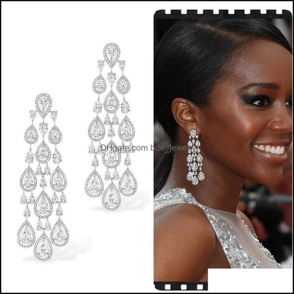 dangle chandelier handmade dangle earrings luxury jewelry 18k gold fill water drop white z cz diamond banquet party women wedd dhahj, Silver
dangle chandelier handmade dangle earrings luxury jewelry 18k gold fill water drop white z cz diamond banquet party women wedd dhahj, Silver