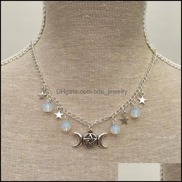 chains chains triple opalite pentagram pagan wicca chain necklace moon natural pendant witchy esoteric gothic punk jewelry women gif dhdzh, Silver
chains chains triple opalite pentagram pagan wicca chain necklace moon natural pendant witchy esoteric gothic punk jewelry women gif dhdzh, Silver