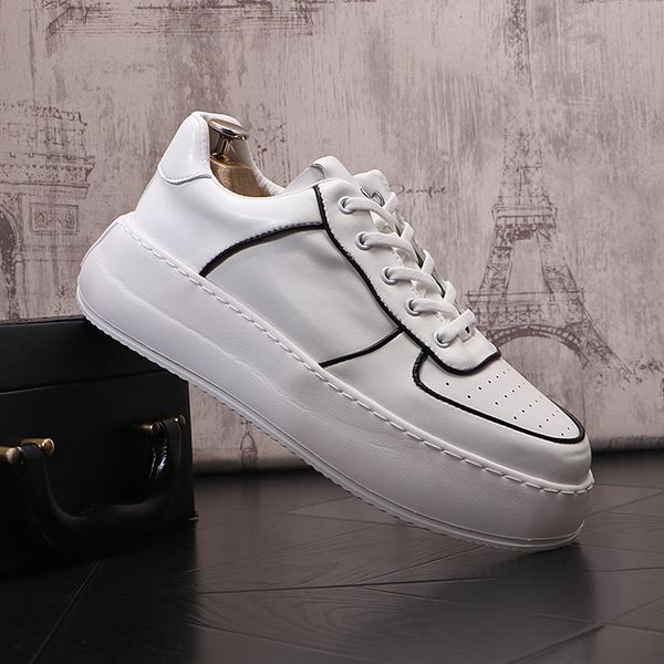 luxury designer party dress wedding shoes autumn fashion vulcanized breathable casual sneaker round toe thick bottom business leisure walkin, Black
luxury designer party dress wedding shoes autumn fashion vulcanized breathable casual sneaker round toe thick bottom business leisure walkin, Black