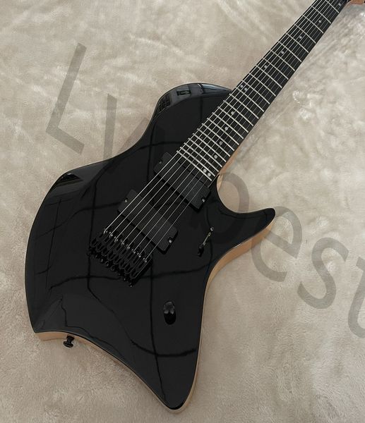 lvyelectric guitar 8 string black parts solid black color body ebony fingerboard dots inlay hh pickups
lvyelectric guitar 8 string black parts solid black color body ebony fingerboard dots inlay hh pickups