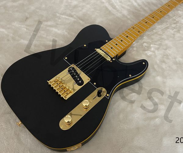 lvyelectric guitar black body yellowish neck gold parts dots inlay yellowish single binding
lvyelectric guitar black body yellowish neck gold parts dots inlay yellowish single binding