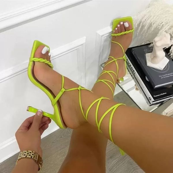 sandals ladies fashion ankle lace-up green fetish woman summer square open toe stilleto 11.5cm heels party shoes size 35-42, Black
sandals ladies fashion ankle lace-up green fetish woman summer square open toe stilleto 11.5cm heels party shoes size 35-42, Black