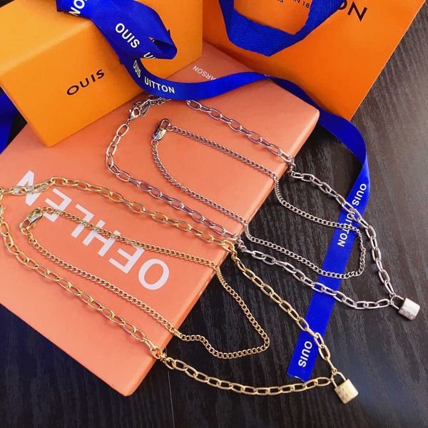 luxury designer fashion necklace choker chain 925 silver plated 18k gold plated stainless steel letter pendant necklaces for women jewelry
luxury designer fashion necklace choker chain 925 silver plated 18k gold plated stainless steel letter pendant necklaces for women jewelry