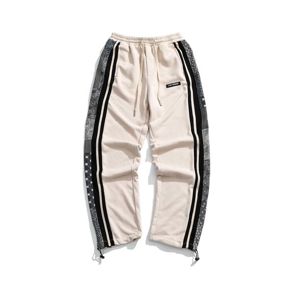 south summer costume spring 2022 two color cashew flower pants cityboy fashion student loose leg drawstring men's pants, Black
south summer costume spring 2022 two color cashew flower pants cityboy fashion student loose leg drawstring men's pants, Black