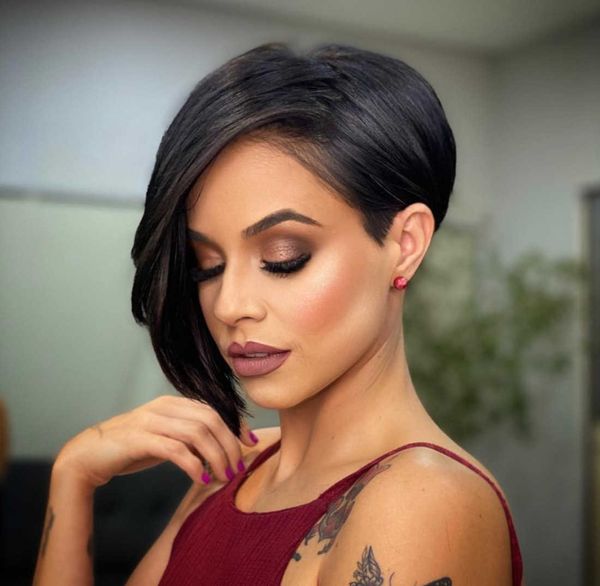 hair lace wigs net red wig women's short hair fashion partial whole chemical fiber headgear wigs, Black
hair lace wigs net red wig women's short hair fashion partial whole chemical fiber headgear wigs, Black