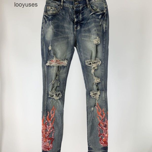 european hole flame 2023 designer distressed amirs side embroidered jeans slim fit es american jean men's light blue denim pants style
european hole flame 2023 designer distressed amirs side embroidered jeans slim fit es american jean men's light blue denim pants style