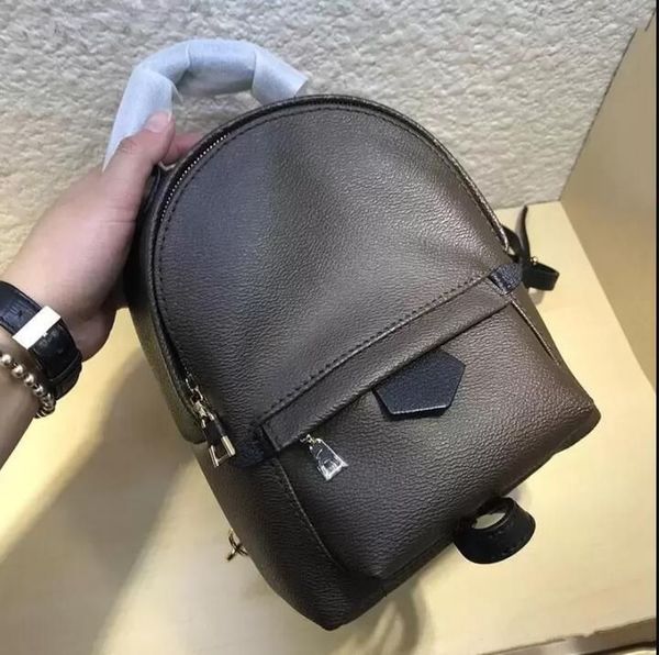 

High Quality Fashion Designer Bags Genuine Leather PALM Springs Mini size Women Bag Children School Bags Backpack Handbag shoulder bags, Old flower