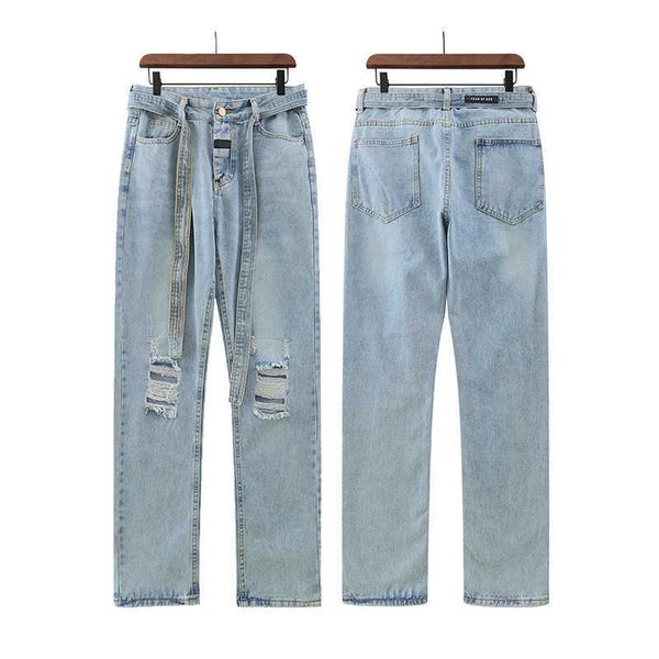 fog jeans fashion pants men's high street broken denim slim fit hip hop justi biber ripped designer luxury y2k with strip, Blue
fog jeans fashion pants men's high street broken denim slim fit hip hop justi biber ripped designer luxury y2k with strip, Blue