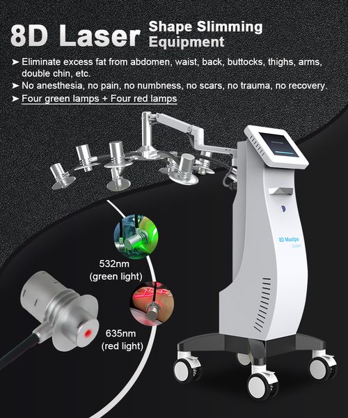 6d lipolaser new upgrade green and red color laser weightloss lipo lazer 532 635nm cold 8d laser body shape slimming fat reduce machine
6d lipolaser new upgrade green and red color laser weightloss lipo lazer 532 635nm cold 8d laser body shape slimming fat reduce machine