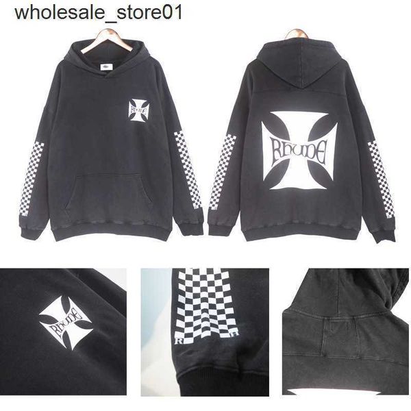 men's hoodies designer sweatshirts autumn rhude street men's loose wash water pullover streetwear hoodie, Black
men's hoodies designer sweatshirts autumn rhude street men's loose wash water pullover streetwear hoodie, Black