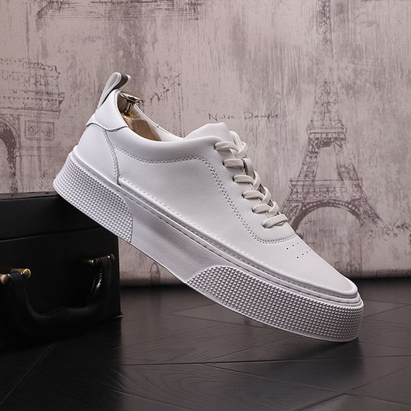 british style wedding dress party shoes fashion breathable white vulcanized sports casual sneaker round toe thick bottom business leisure wa, Black
british style wedding dress party shoes fashion breathable white vulcanized sports casual sneaker round toe thick bottom business leisure wa, Black