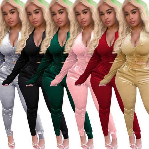 women tracksuit 2 pieces set fashion velvet long sleeve hooded zipped coat pocket pants outfits ladies fashion autumn and winter sportwear, Gray
women tracksuit 2 pieces set fashion velvet long sleeve hooded zipped coat pocket pants outfits ladies fashion autumn and winter sportwear, Gray