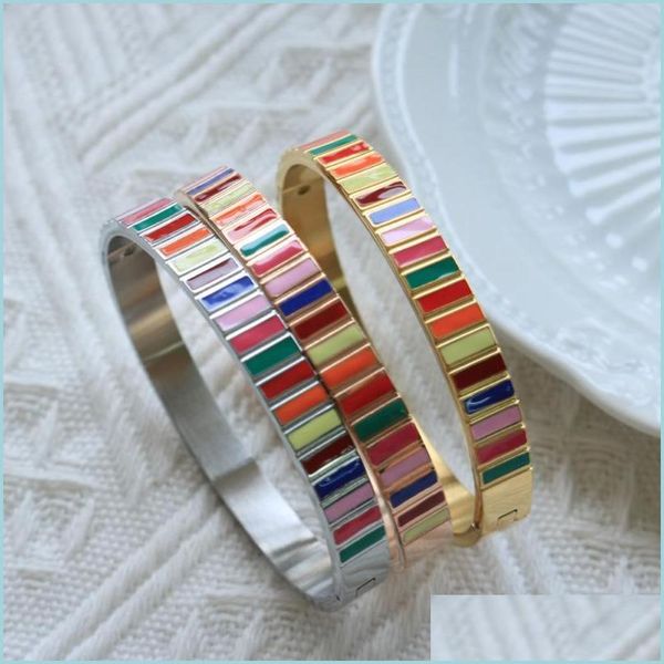 bangle bangle trendy mix color enamel bracelet gold plated bracelets for woman lady geometric jewelry gift wholesalebangle drop deliv dhuaq, Black
bangle bangle trendy mix color enamel bracelet gold plated bracelets for woman lady geometric jewelry gift wholesalebangle drop deliv dhuaq, Black