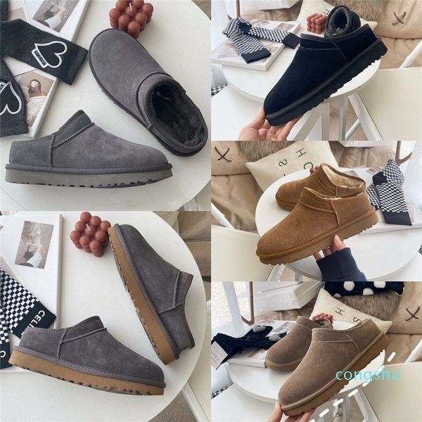 womens classic slippers fur slides classic mini booties men's platform boot tasman slip-on les petites suede wool blend comfort winter, Black
womens classic slippers fur slides classic mini booties men's platform boot tasman slip-on les petites suede wool blend comfort winter, Black
