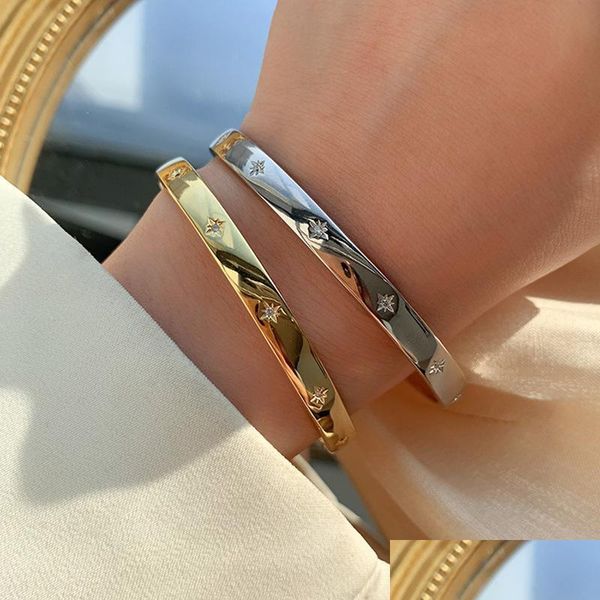 bangle bangle fashion simple s925 sier starlight open bracelets women holiday gift retro luxury star jewelry accessories wholesaleba dhlyw, Black
bangle bangle fashion simple s925 sier starlight open bracelets women holiday gift retro luxury star jewelry accessories wholesaleba dhlyw, Black