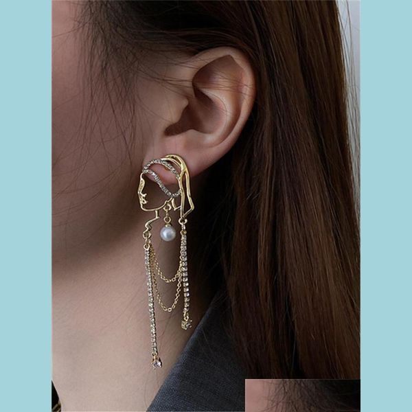 stud stud pearl crystal portrait chain tassel earrings vintage french personality exaggerated long women jewelry accessories drop del dhcux, Golden;silver
stud stud pearl crystal portrait chain tassel earrings vintage french personality exaggerated long women jewelry accessories drop del dhcux, Golden;silver