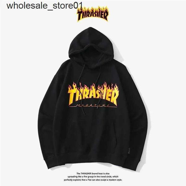 men's hoodies designer sweatshirts thrasher hoodie men's women's autumn fashion brand sports pullover couple casual fashion h, Black
men's hoodies designer sweatshirts thrasher hoodie men's women's autumn fashion brand sports pullover couple casual fashion h, Black