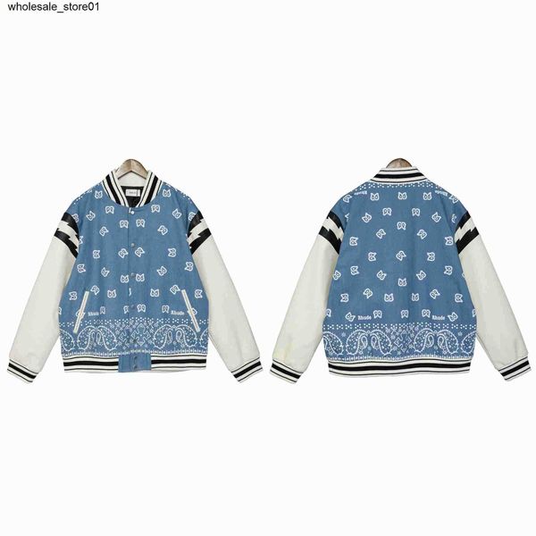 new men's jackets rhude designer cashew flower lightning sleeve bomber jacket for men and women couples loose fashion coat, Black;brown
new men's jackets rhude designer cashew flower lightning sleeve bomber jacket for men and women couples loose fashion coat, Black;brown