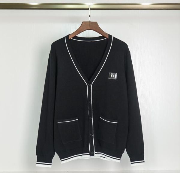 vintage knitted cardigan women's sweaters long sleeve v-neck korean fashion color contrast pull femme clothing sueters de mujer, White;black
vintage knitted cardigan women's sweaters long sleeve v-neck korean fashion color contrast pull femme clothing sueters de mujer, White;black