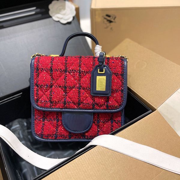 fashion women tweed luxury designer bags leather patchwork quilted mini versatile classic flip cross body matelasse chain vintage handbag mu
fashion women tweed luxury designer bags leather patchwork quilted mini versatile classic flip cross body matelasse chain vintage handbag mu
