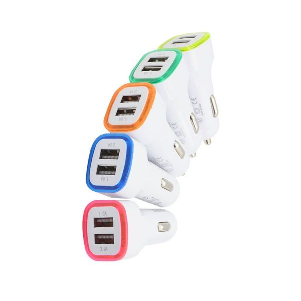 led car charger dual usb port power adapter vehicle adapters automobile chargers 5v 2.1a for gps samsung galaxy s22 s21 iphone 14 pro max 13 led car charger dual usb port power adapter vehicle adapters automobile chargers 5v 2.1a for gps samsung galaxy s22 s21 iphone 14 pro max 13