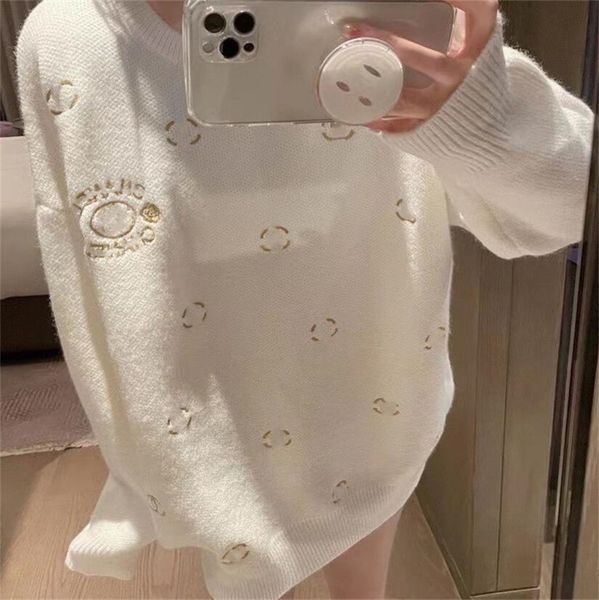 women's sweaters designer new women round neck casual fashion embroidery k8yb, White;black
women's sweaters designer new women round neck casual fashion embroidery k8yb, White;black